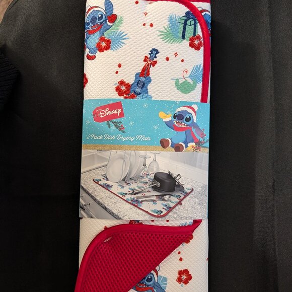 Disney Other - Stitch Christmas Dish Drying Mats